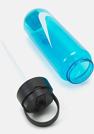 Nike Recharge Straw Pipet Bottle 24 Oz 0,71LT BPA Free BPA içermeyen Pipetli Suluk Mavi