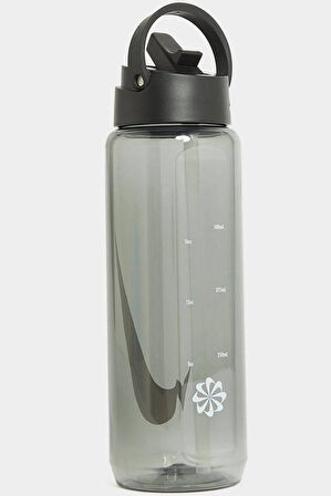 Nike Recharge Straw Pipet Bottle 24 Oz 0,71LT BPA Free BPA içermeyen Pipetli Suluk Siyah