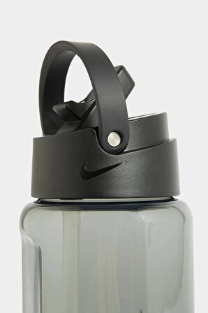 Nike Recharge Straw Pipet Bottle 24 Oz 0,71LT BPA Free BPA içermeyen Pipetli Suluk Siyah