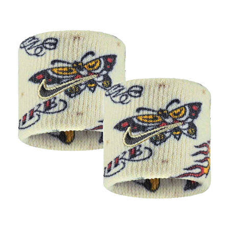 Dri-Fit Swoosh Classic 2Pk Printed Unisex Bej Antrenman Bileklik N.101.2408.266.OS