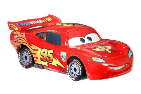 Cars Tekli Karakter Araçlar - Lightning McQueen with Racing Wheels FLM20