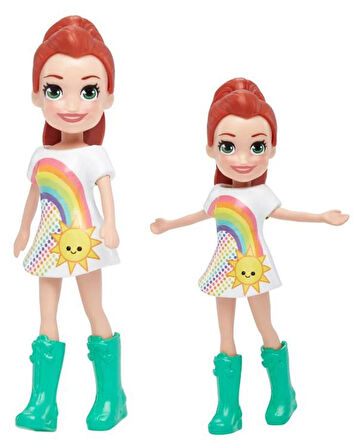 Polly Pocket ve Arkadaşları Serisi Lila Gökkuşağı Elbiseli GKL32