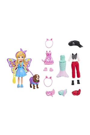 Polly Pocket ve Hayvan Dostu Kostüm Giyiyor Oyun Seti GDM15