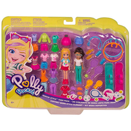Orjinal Polly Pocket Büyük Moda Seti Servin Style Fash Pack GGJ50 GGJ48
