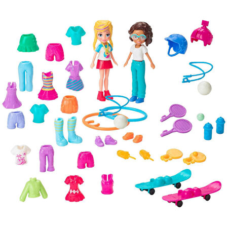 Orjinal Polly Pocket Büyük Moda Seti Servin Style Fash Pack GGJ50 GGJ48