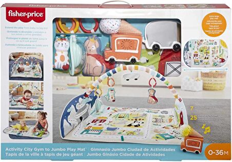 Fisher-Price Şehir Macerası Jumbo Jimnastik Merkezi