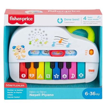 Fisher-Price® Eğlen ve Öğren® Işıklı ve Eğlenceli Oyuncak Piyano - Türkçe GTW20