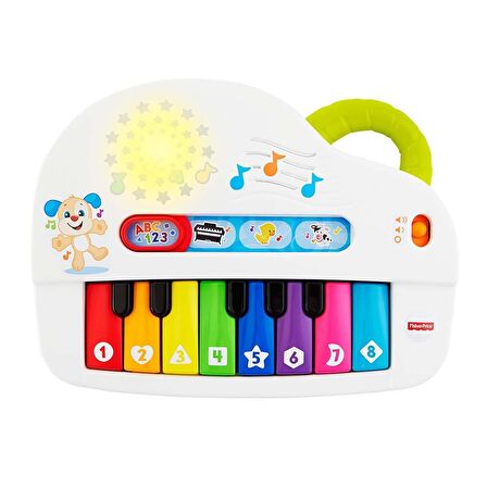 Fisher-Price® Eğlen ve Öğren® Işıklı ve Eğlenceli Oyuncak Piyano - Türkçe GTW20