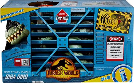 Imaginext Jurassic World Gürleyen Dev Dinozor Oyuncağı, Işık, Ses ve Aksiyon Dolu 40 Cm Boyunda, 3 Y