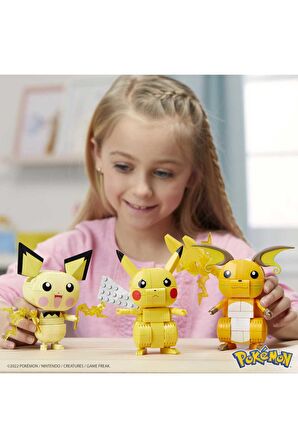 Mega Pokémon Yap Ve Oyna Figürler, Pikachu Dönüşüm 3' lüsü Gyh06