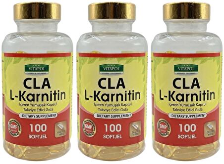 Vitapol Cla L-Carnitine 3x100 Softgel L-Karnitin