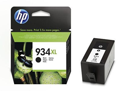 HP C2P23AE (934XL) SIYAH YUKSEK KAPASITELI MUREKKEP KARTUSU 1.000 SAYFA