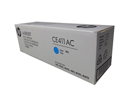 Hp CE411AC (305A) Kutusu Hasarlı Mavi Orjinal Toner