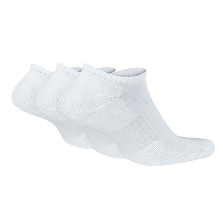 Nike Everyday Dri Fit No Show Cotton Cushioned Unisex Sock 3 lü Soket Çorap Beyaz