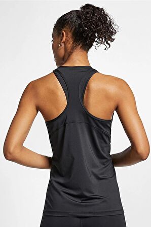 Nike Pro Dri Fit Mesh Training Tank Nefes Alabilen Siyah Kadın Atlet AO