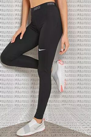 Nike Dri Fit Victory Baselayer Black Leggings Toparlayıcı Kadın Taytı Siyah