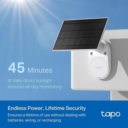 TP-Link Tapo C410 KIT 2K 3 MP Solar Gece Görüşlü IP Wi-Fi Güvenlik Kamerası