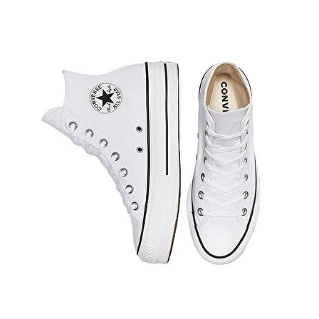 Converse Chuck Taylor All Star Platform Canvas Kadın Günlük Ayakkabı 560846C Beyaz