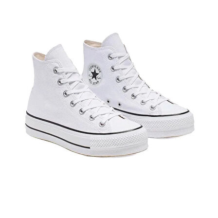 Converse Chuck Taylor All Star Platform Canvas Kadın Günlük Ayakkabı 560846C Beyaz