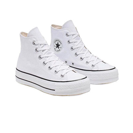 Converse Chuck Taylor All Star Platform Canvas Kadın Günlük Ayakkabı 560846C Beyaz