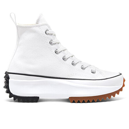 Run Star Hike Canvas Platform Erkek Beyaz Sneaker Ayakkabı 166799C