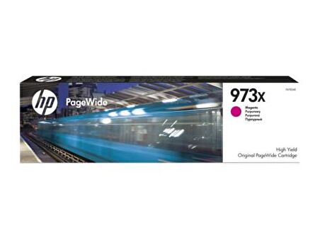 HP F6T82AE (973X) MACENTA YUKSEK KAPASITELI PAGEWIDE MUREKKEP KARTUSU 7000 SAYFA