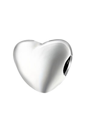 Aşık Ol Gümüş Kalp Charm