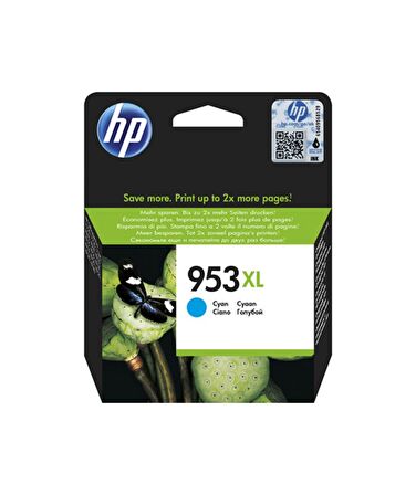 Hp 953Xl F6U16Ae Mavi Kartuş Yüksek Kapasiteli