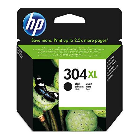 HP N9K08AE (304XL) SİYAH MUREKKEP KARTUSU 300 SAYFA