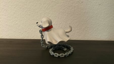 Havada Süzülen Hayalet Köpek Optik İllüzyon Dekoratif Çok Parçalı Süs