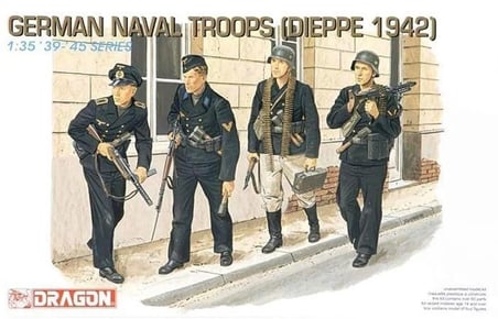 Dragon 6087 1/35 Alman Deniz Birlikleri (Dieppe 1942) Asker Figür Maketi