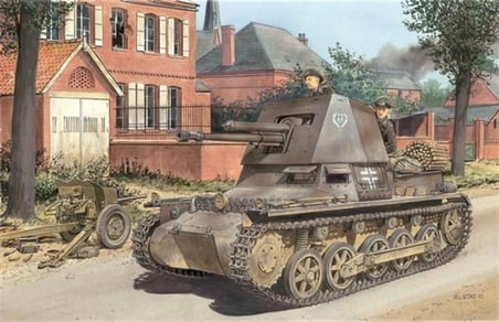 1/35 Panzerjager-I 4.7cm PaK(t) Tanksavar Aracı Maketi, Dragon 6258