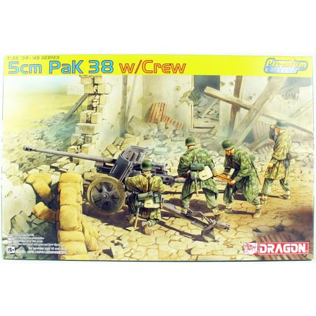 1/35 5cm Pak 38 ve Mürettebat Maketi, Dragon 6444