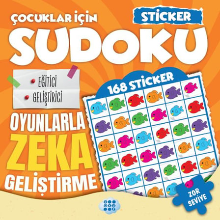 Çocuklar için Sudoku - Sticker Hediyeli Zor Seviye 3