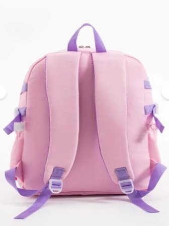 TRG POLO Lila Rooxy Renkli Kore Kawaii Ayıcıklı Okul Çantası Seti –Sırt Çantası+Beslenme Çantası+Kalemlik
