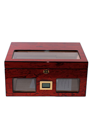 PremiumQuality Lince Kırmızı Sedir Humidor Puro Kutusu