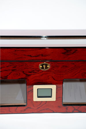 PremiumQuality Lince Kırmızı Sedir Humidor Puro Kutusu