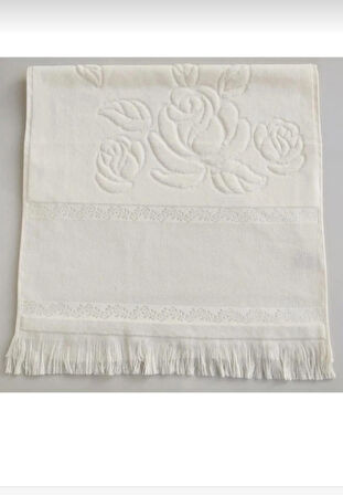 FİESTA SOFT KADİFE JAKARLI BAĞLAMALI HAVLU SETİ 6 ADET 50 X 90 CM