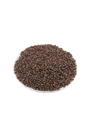 3 mm Kaplama Metalik Koyu Bakır 08 Kum Boncuk (100 Gr 6000 Adet)