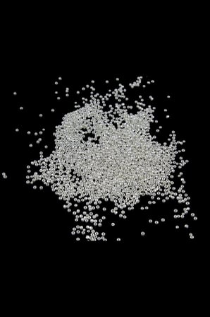 Kaplama Gümüş 3 mm 08 Kum Boncuk (100 Gr 6000 Adet)