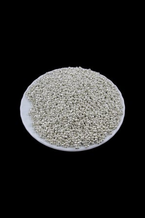 Kaplama Gümüş 3 mm 08 Kum Boncuk (100 Gr 6000 Adet)