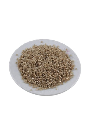 08 Kum 3 mm Kaplama Eskitme Gold Boncuk (90 Gr )