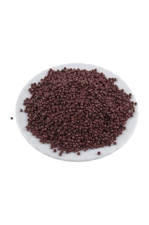 08 Kum 3 mm Kaplama Kahverengi Boncuk (100 Gr 6000 Adet)