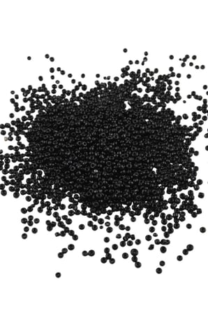 08 Kum Siyah 3 mm Boncuk (100 Gr 6000 Adet)