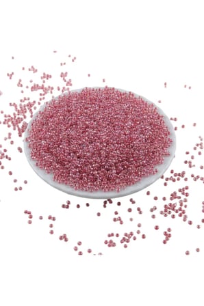 08 Kum İçten Boyalı Koyu Yavru Ağızı 3 mm Boncuk (100 Gr 6000 Adet)