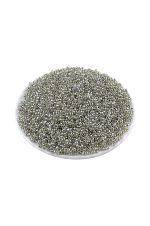 08 Kum Çift Renk Gümüş Boncuk 3 mm (100 Gr 6000 Adet)