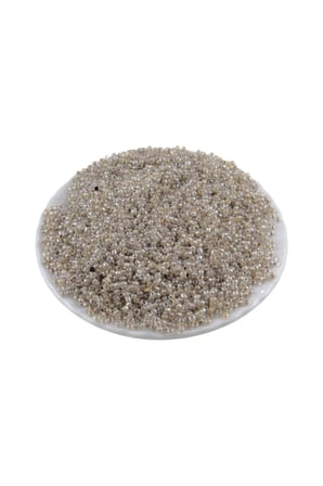 08 Kum İçten Boyalı Bej Boncuk 3 mm (100 Gr 6000 Adet)