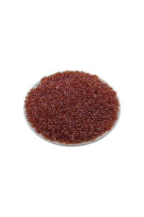 08 Kum Çift Renk Kırmıız Boncuk 3 mm (100 Gr 6000 Adet)