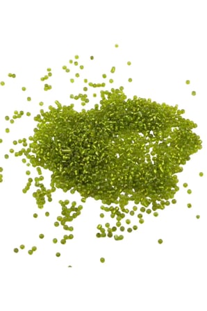 08 Kum Boncuk Koyu Kristal Fıstık Yeşili 3 mm (100 Gr 6000 Adet)
