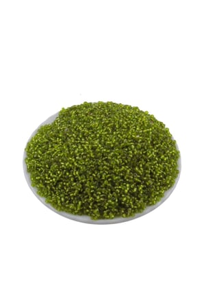 08 Kum Boncuk Koyu Kristal Fıstık Yeşili 3 mm (100 Gr 6000 Adet)